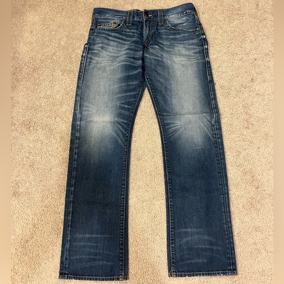 True Religion Denim - True Religion Women’s Ricky Relaxed Straight No Flap Jeans